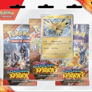 Pokemon TCG - Scarlet and Violet Surging Sparks Three Booster Blister